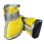 Ботинки для собак с резиновой подошвой на молнии жёлтые Triol YXS074
