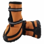 Ботинки для собак высокие c резиновой подошвой оранжевые Triol YXS138