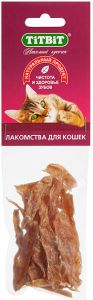 TiTBiT Филе куриное соломка для кошек мягкая упаковка ― Зоомагазин Острый Нюх - магазин товаров для животных