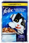 FELIX  Феликс для взрослых кошек аппетитные кусочки в желе Курица 85 гр