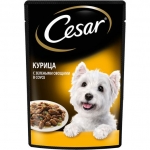 CESAR  Цезарь для взрослых собак Курица с зелеными овощами 85гр