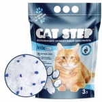 Cat Step наполнитель для кошачьего туалета силикагель 3 литра 