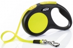Рулетка для собак Flexi Neon S Tape ремень 5 м 15 кг