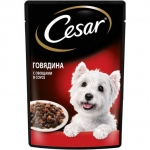 CESAR  Цезарь для взрослых собак Говядина с овощами 85гр