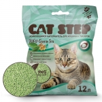 CAT STEP Tofu Green Tea Наполнитель комкующийся для кошек с экстрактом зелёного чая  12 л (5,4 кг)