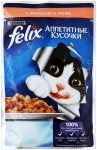 FELIX  Феликс для взрослых кошек аппетитные кусочки в желе Лосось 85 гр